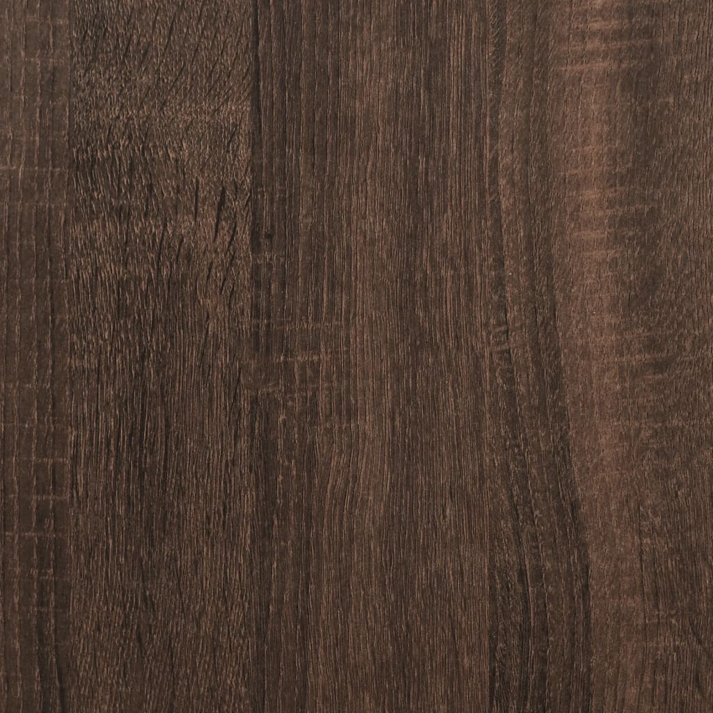 vidaXL Cadre de lit chêne marron 150x200 cm bois d'ingénierie