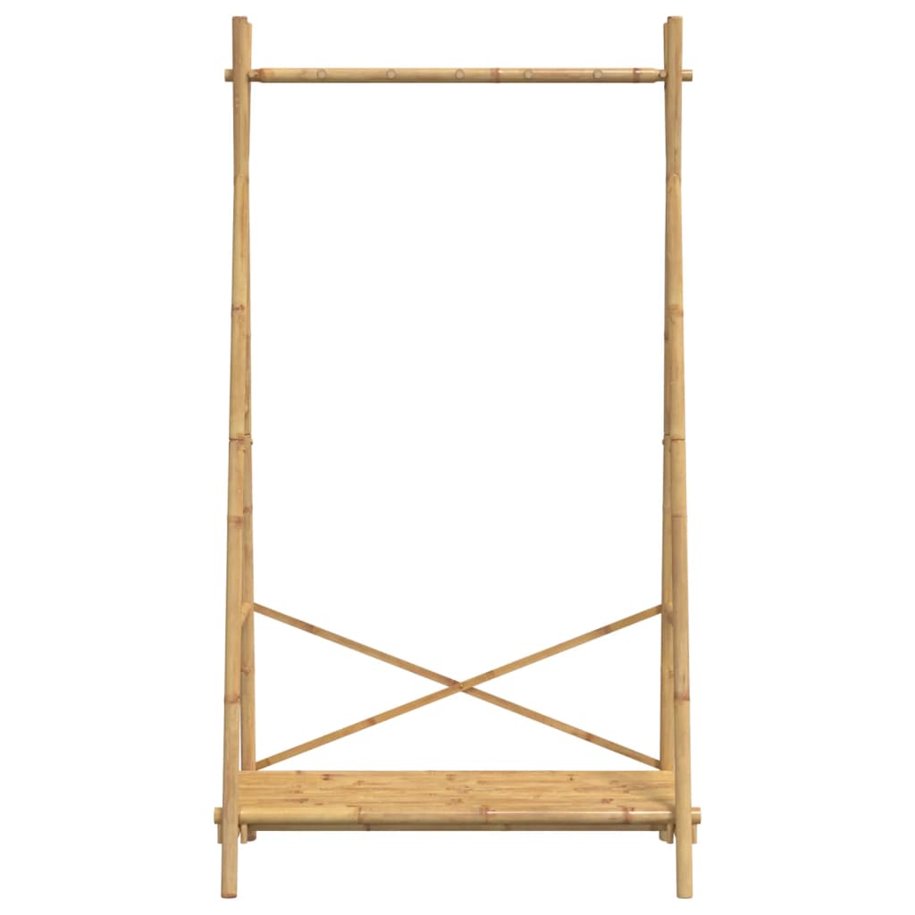 vidaXL Porte-vêtement avec étagère 102x50x190 cm bambou