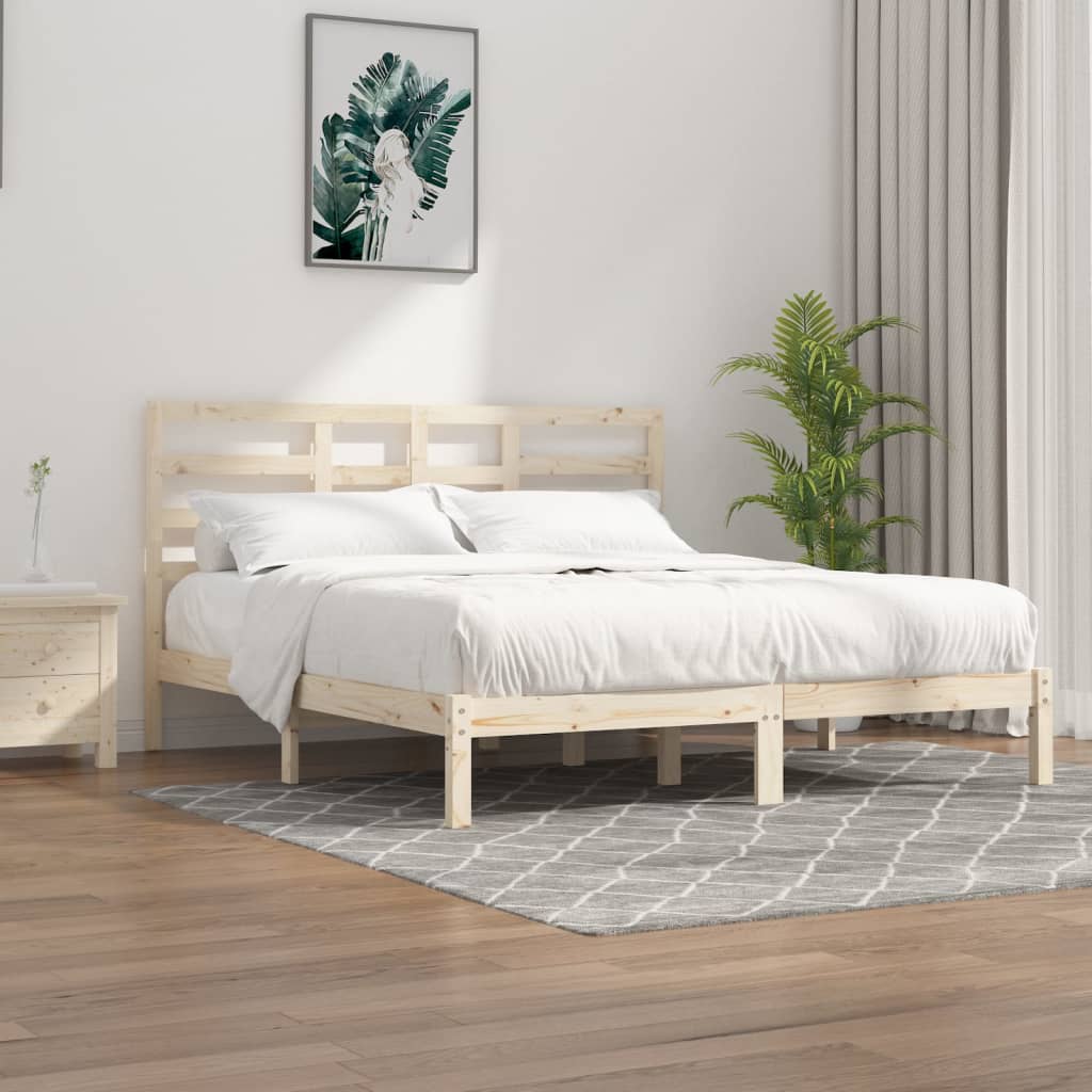 vidaXL Cadre de lit sans matelas bois massif 180x200 cm