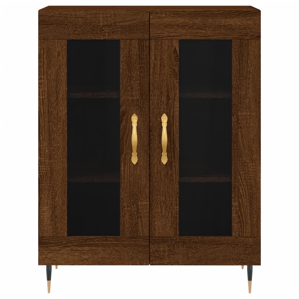 vidaXL Buffet chêne marron 69,5x34x90 cm bois d'ingénierie