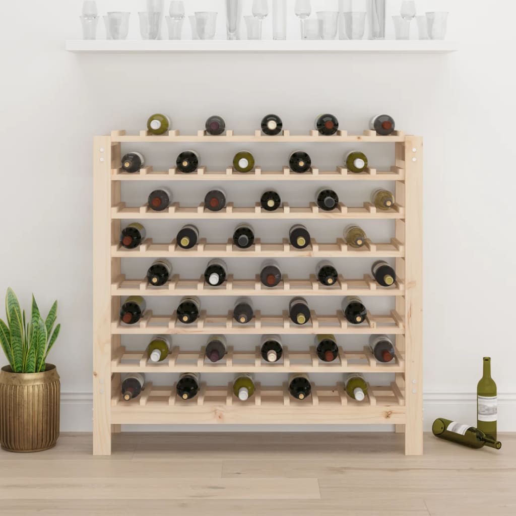 vidaXL Casier à vin 109,5x30x107,5 cm Bois de pin massif