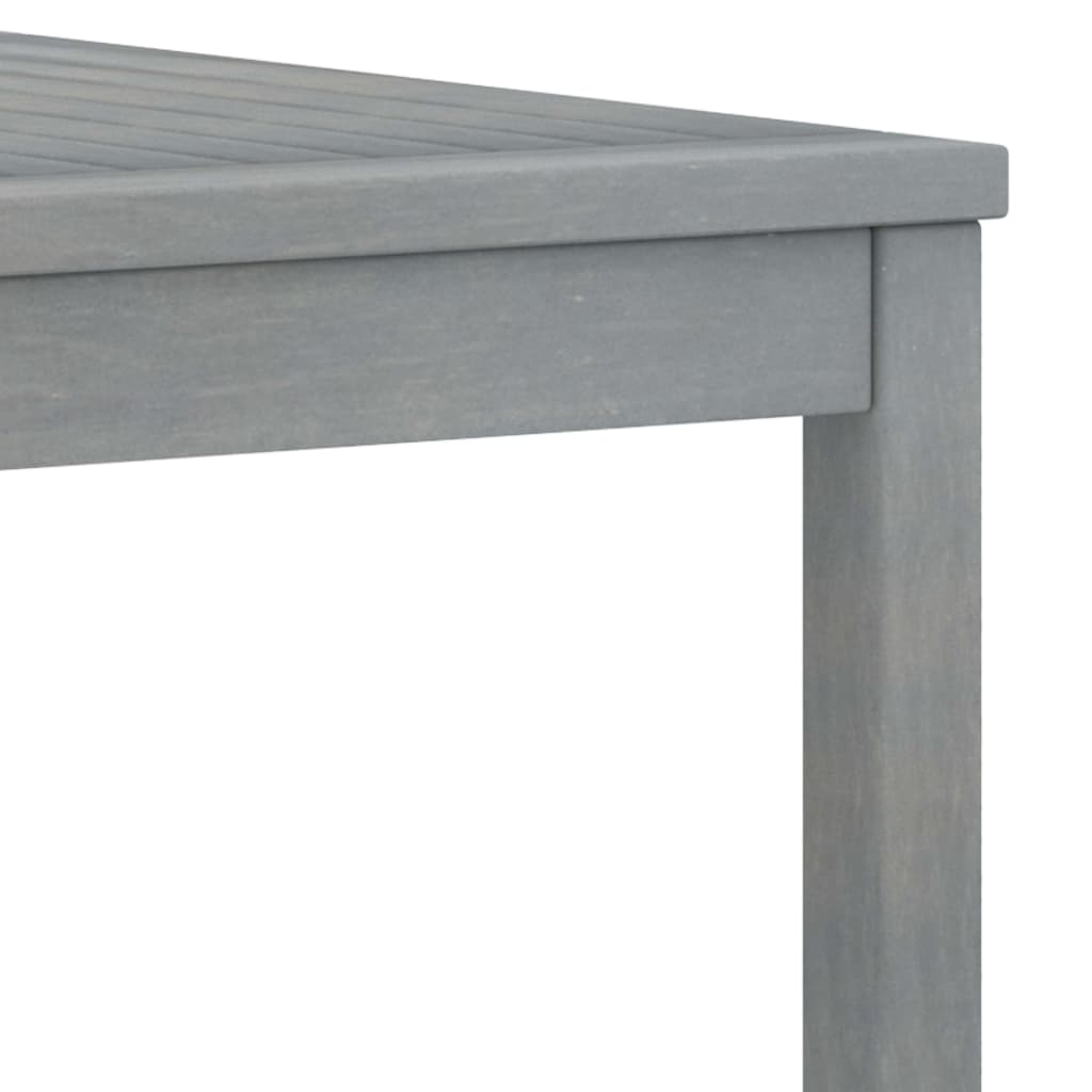 vidaXL Table basse 100x50x33 cm Gris Bois d'acacia solide