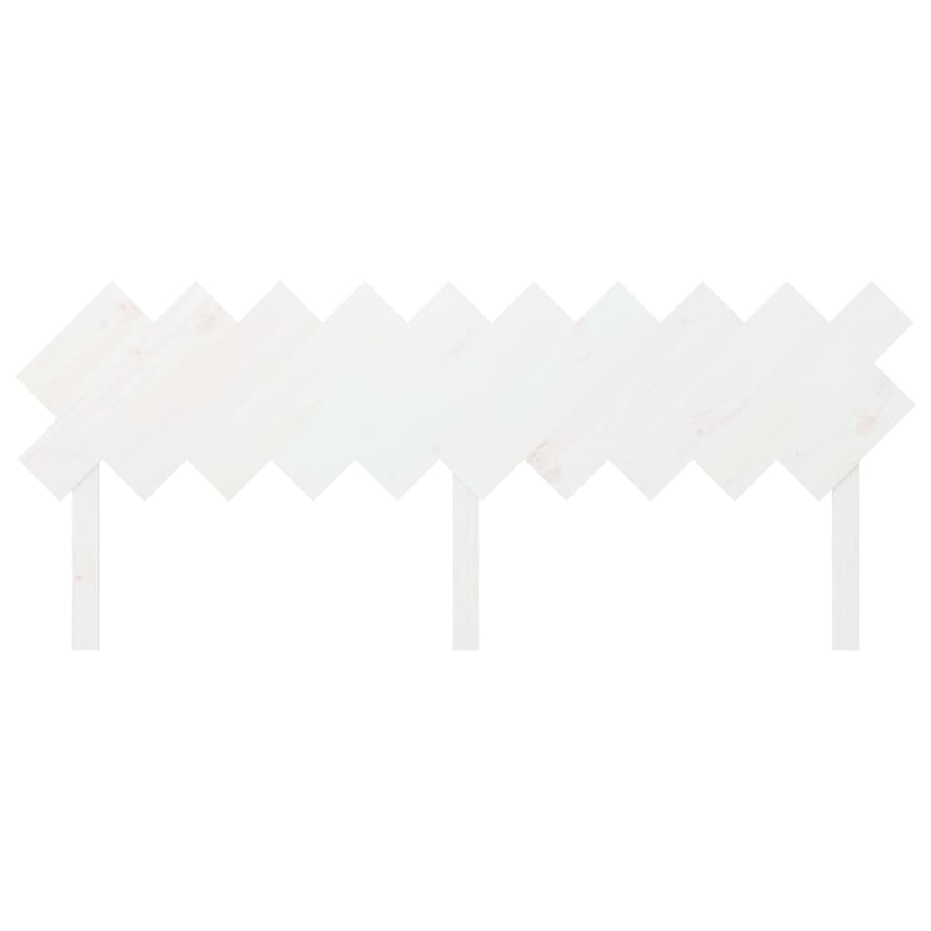 vidaXL Tête de lit Blanc 196x3x80,5 cm Bois massif de pin