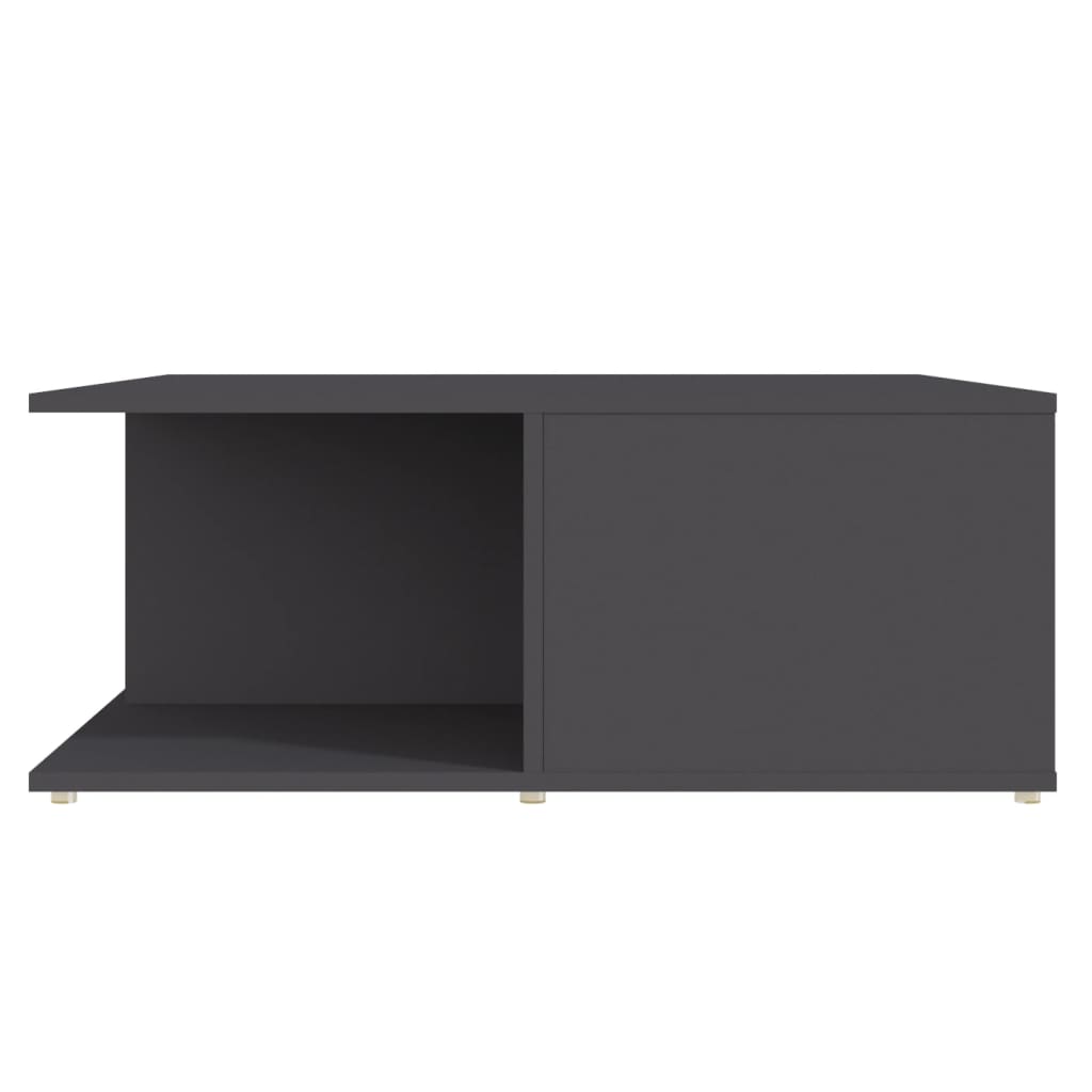vidaXL Table basse gris 80x80x31 cm bois d'ingénierie