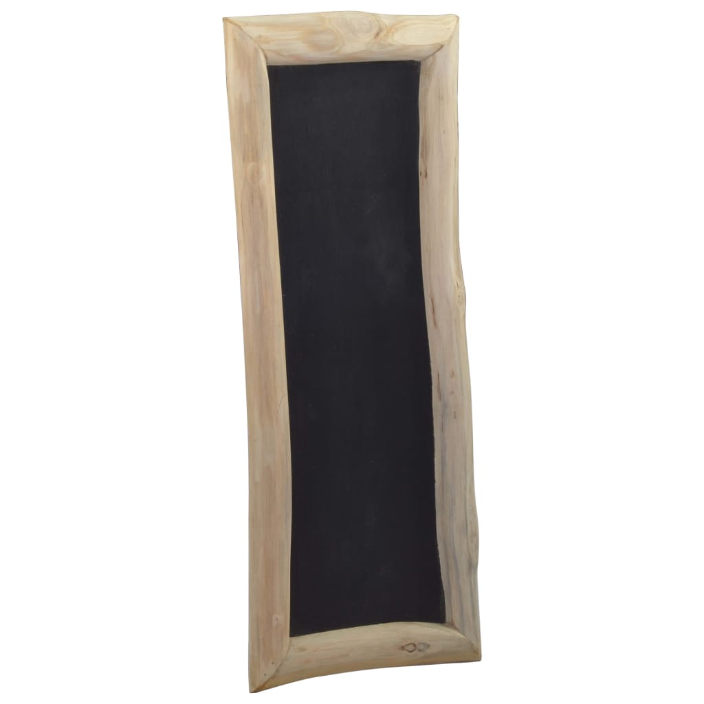 vidaXL Tableau noir 3 pcs 30x70 cm Bois de teck solide