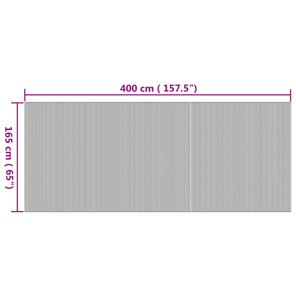 vidaXL Cloison de séparation naturel 165x400 cm bambou