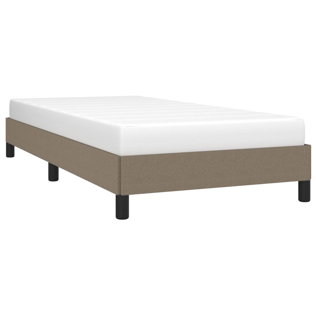 vidaXL Cadre de lit sans matelas taupe 90x200 cm tissu