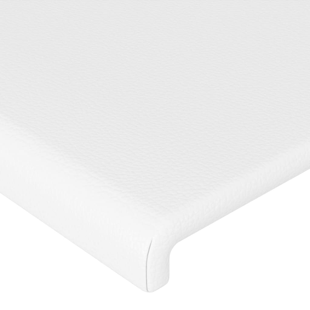 vidaXL Tête de lit à LED Blanc 147x16x78/88 cm Similicuir