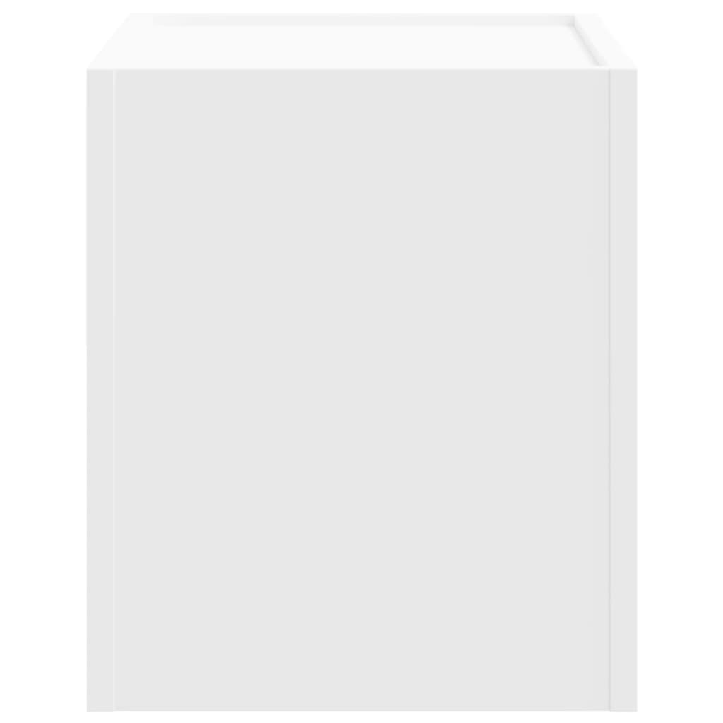 vidaXL Tables de chevet murales 2 pcs blanc 45x30x35 cm