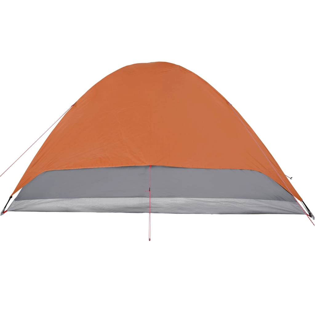 vidaXL Tente de camping à dôme 6 personnes orange imperméable