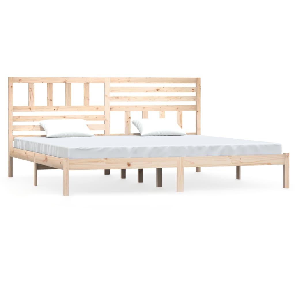 vidaXL Cadre de lit 180x200 cm Super King bois de pin massif