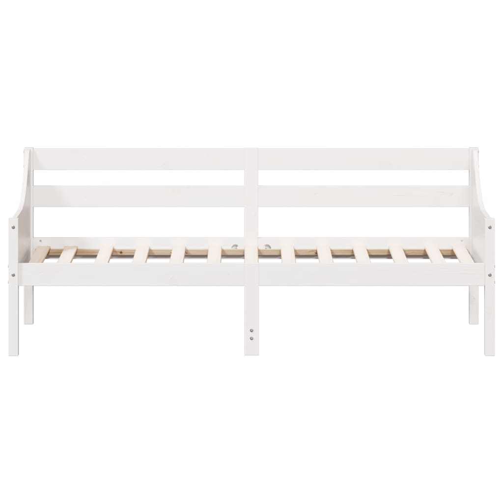 vidaXL Lit de jour sans matelas blanc 90x190 cm bois de pin massif