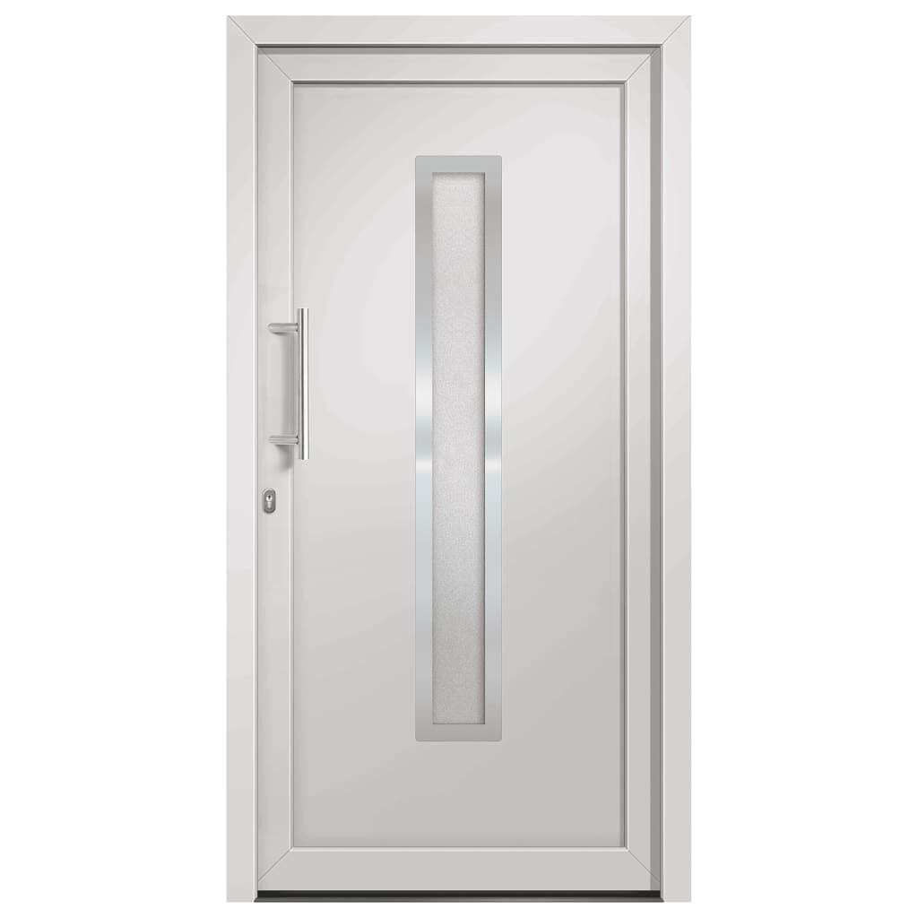 vidaXL Porte d'entrée Blanc 98x208 cm