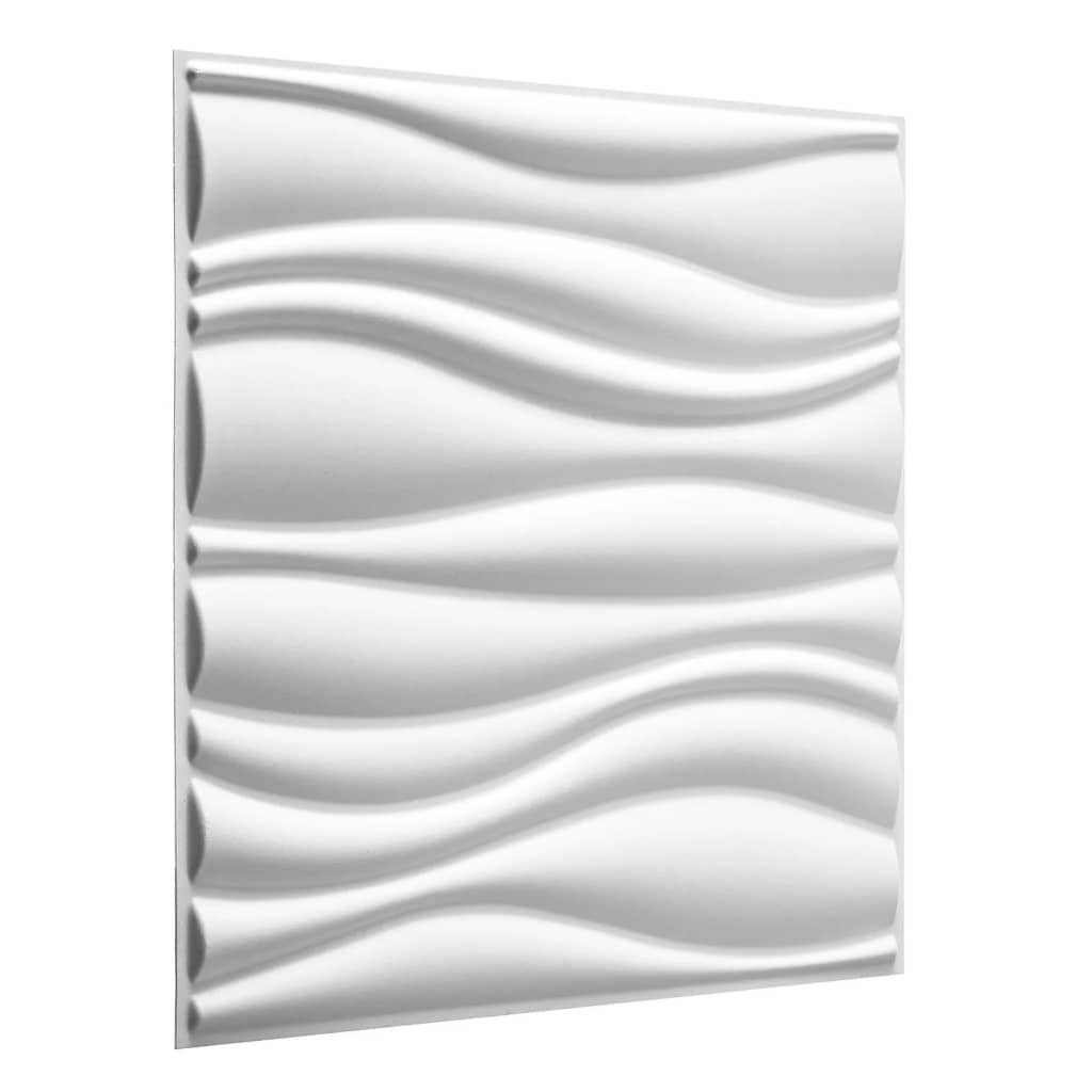 WallArt Panneaux muraux 3D Waves 12 pcs GA-WA04