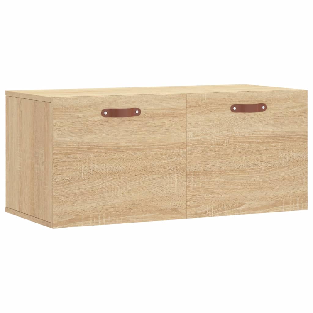 vidaXL Armoire murale chêne sonoma 80x36,5x35 cm bois d'ingénierie