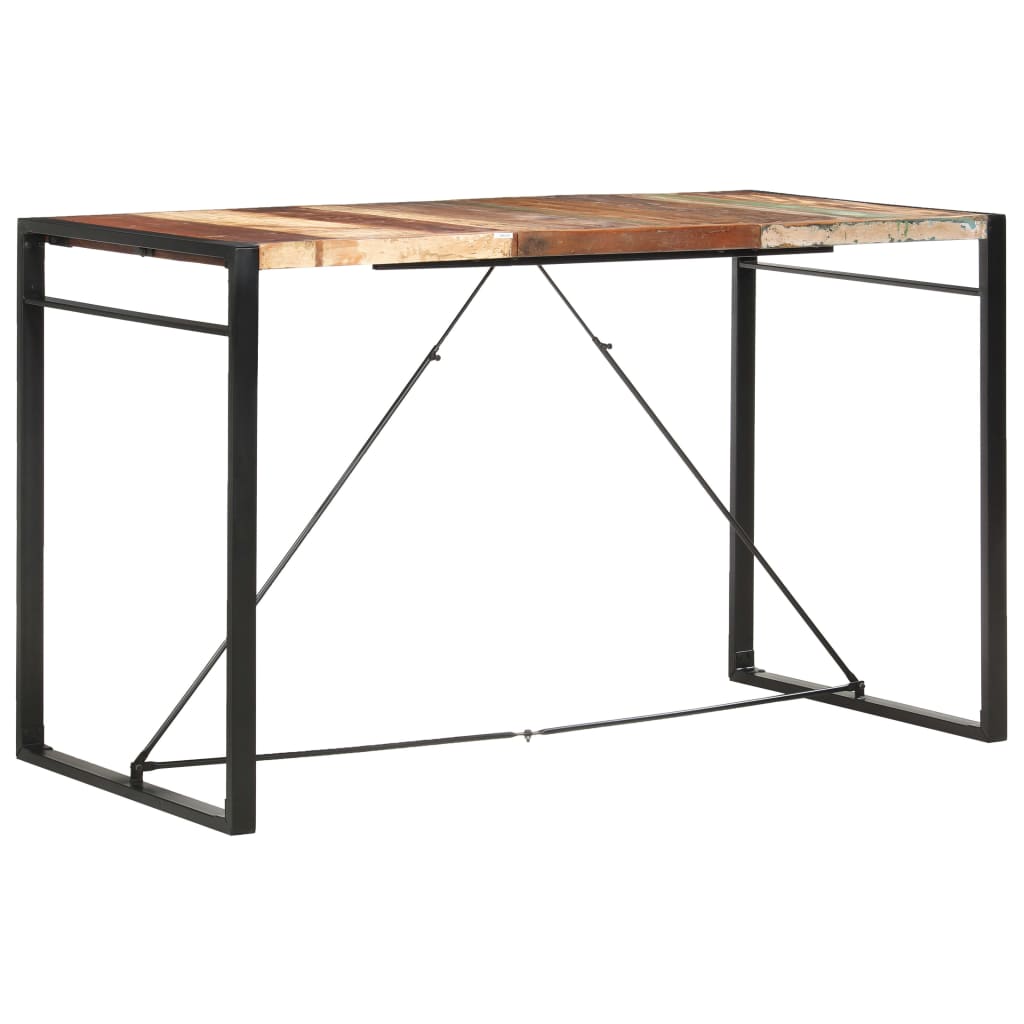 vidaXL Table de bar 180x90x110 cm Bois de récupération solide