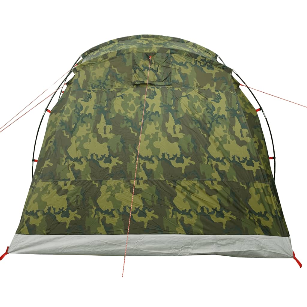 vidaXL Tente familiale tunnel 6 personnes camouflage imperméable