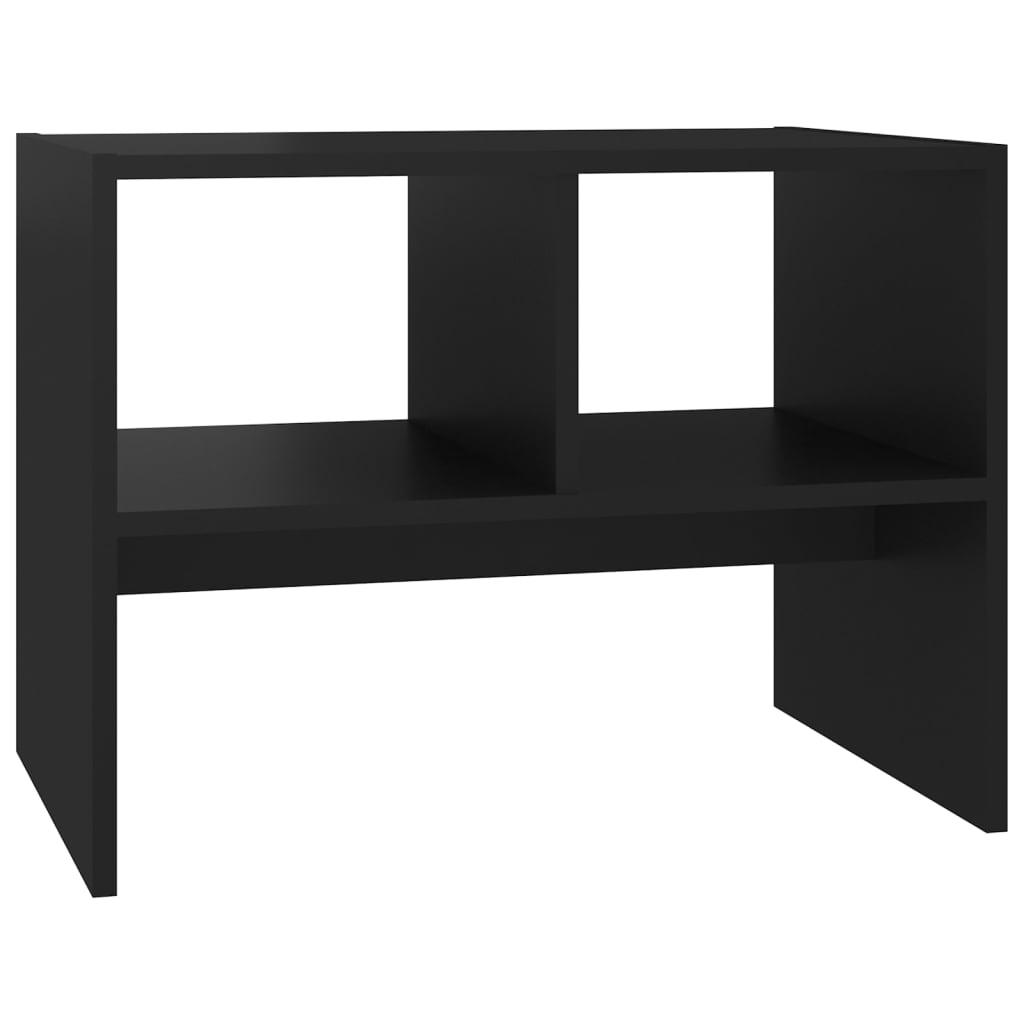 vidaXL Table d'appoint Noir 60x40x45 cm Aggloméré