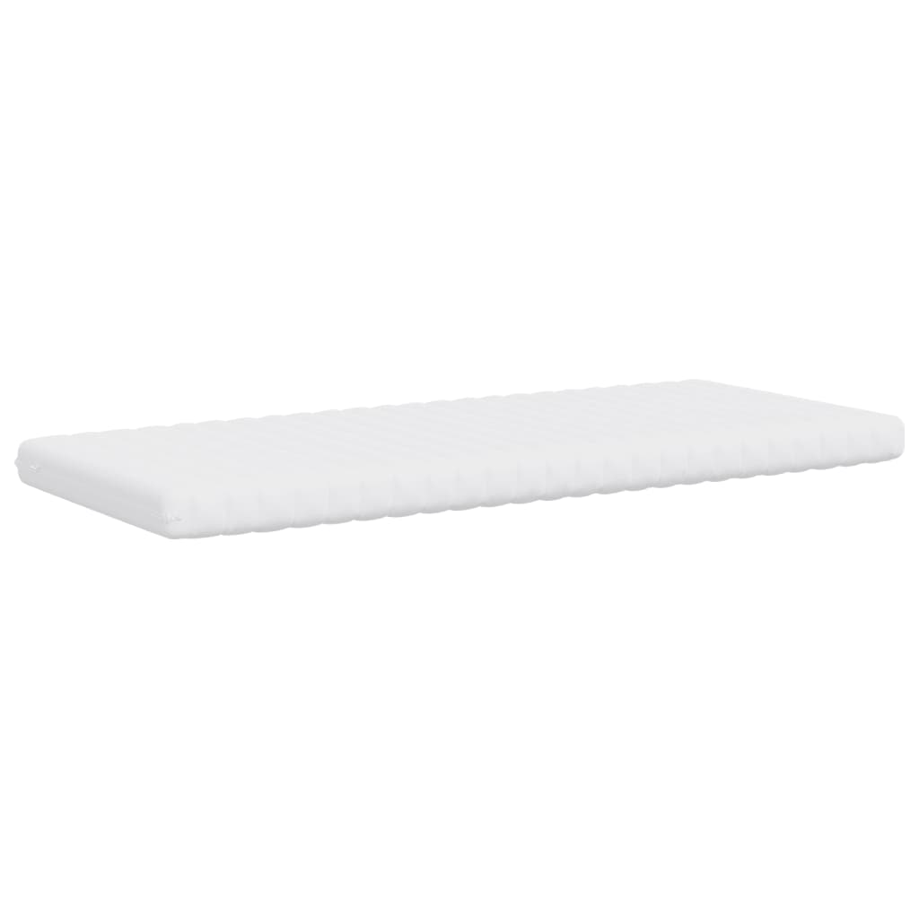 vidaXL Matelas en mousse blanc 90x200 cm 7 zones dureté 20 ILD