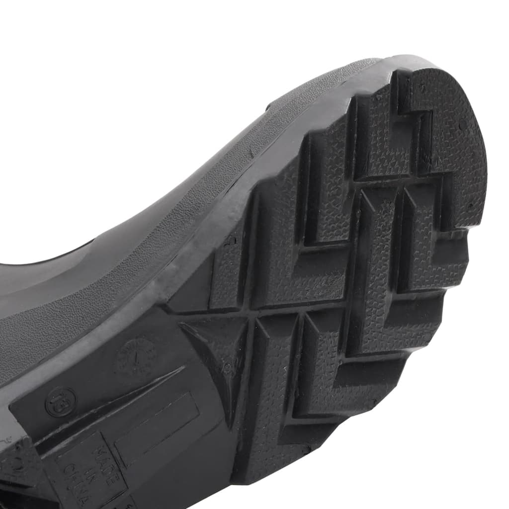 vidaXL Bottes de pluie avec chaussettes amovibles noir taille 44 PVC