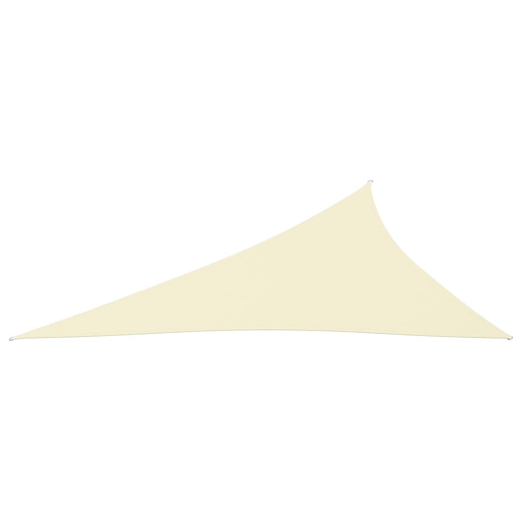 vidaXL Voile de parasol tissu oxford triangulaire 4x5x6,4 m crème