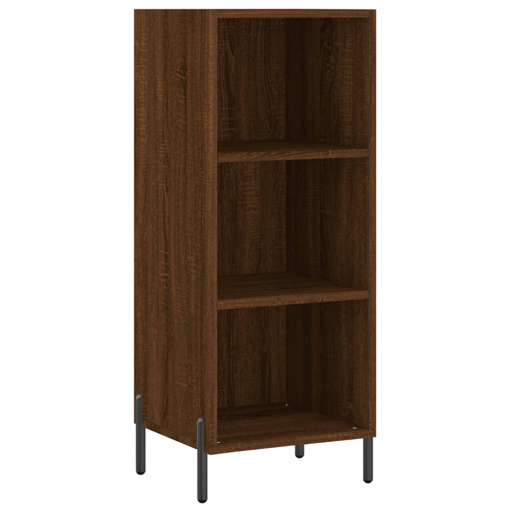 vidaXL Buffet chêne marron 34,5x32,5x90 cm bois d'ingénierie