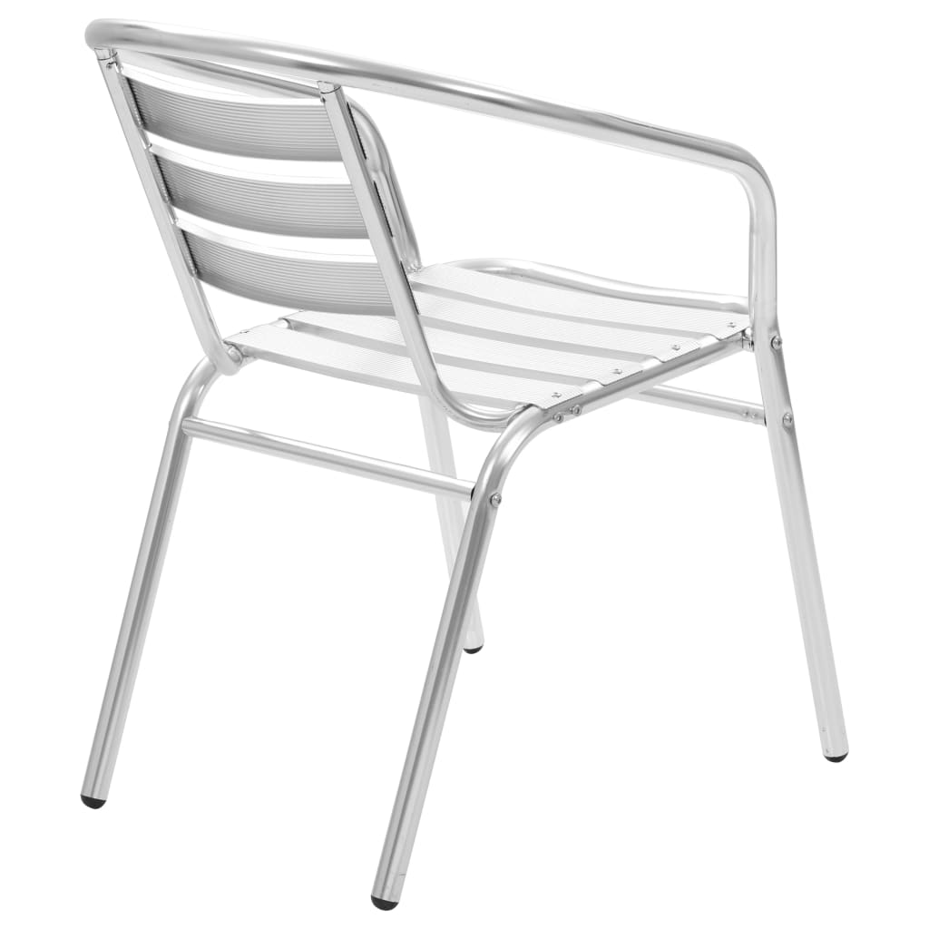 vidaXL Chaises empilables d'extérieur lot de 4 Aluminium