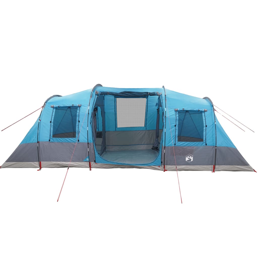 vidaXL Tente familiale tunnel 6 personnes bleu imperméable