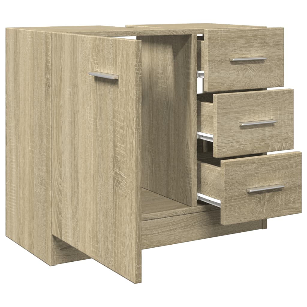 vidaXL Armoire d'évier Chêne sonoma 63x30x54 cm Bois d'ingénierie