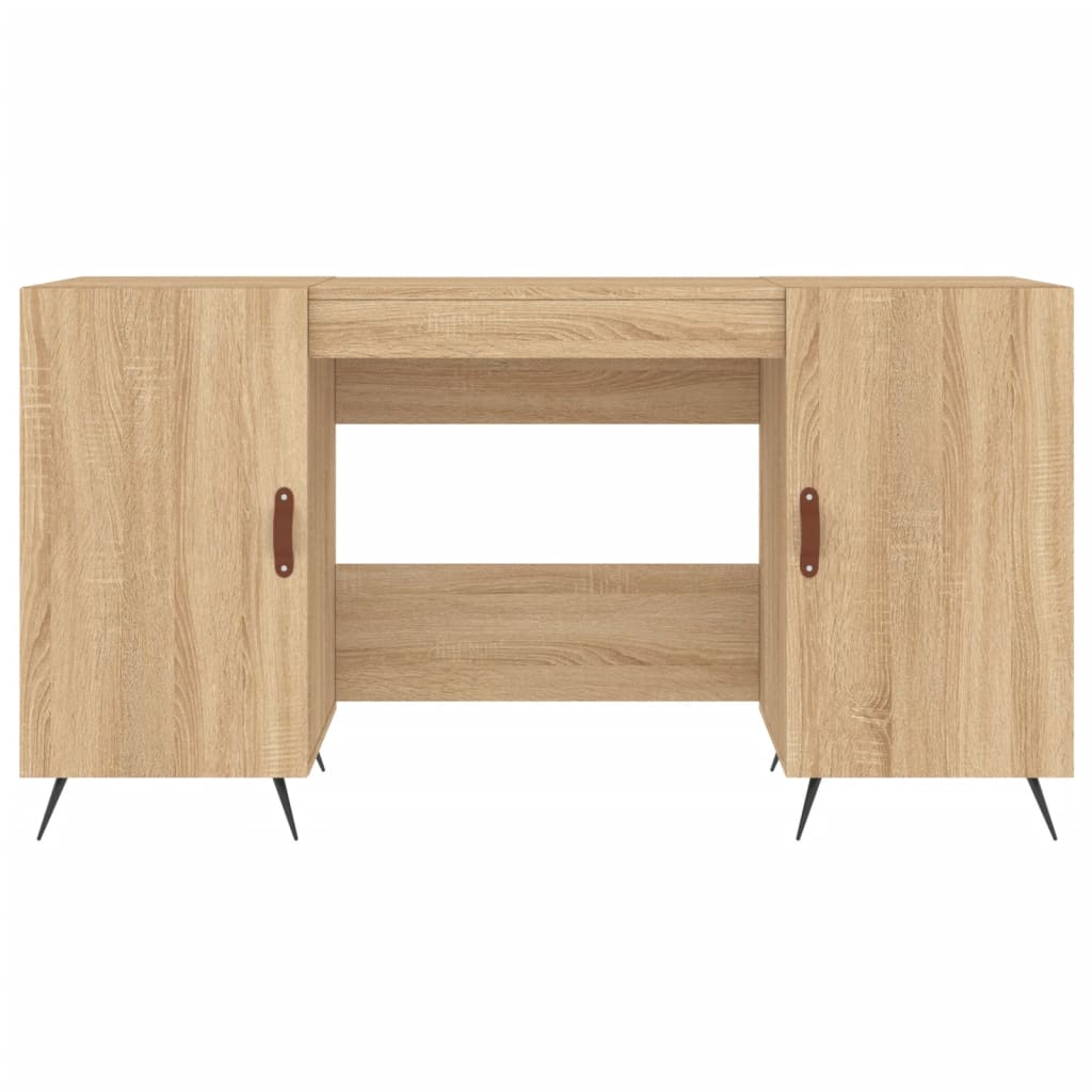 vidaXL Bureau chêne sonoma 140x50x75 cm bois d'ingénierie