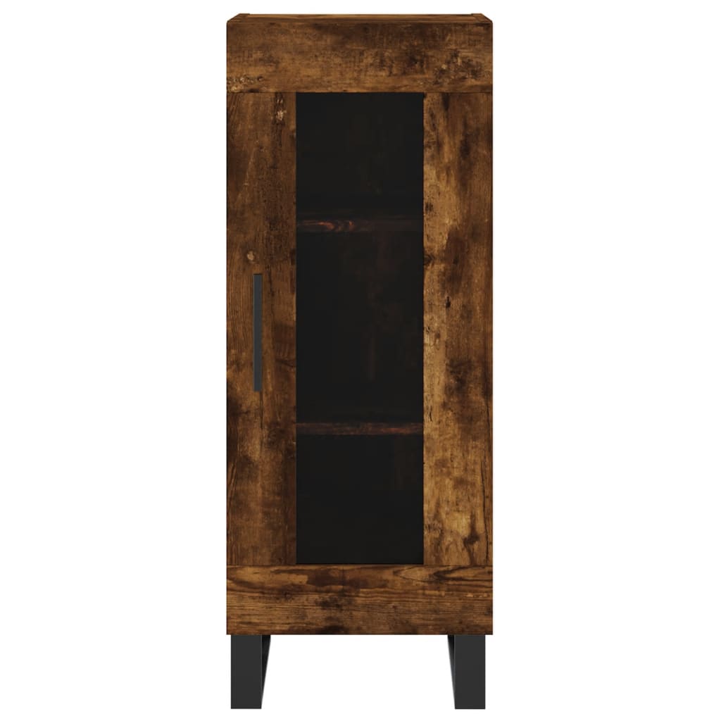 vidaXL Buffet Chêne fumé 34,5x34x90 cm Bois d'ingénierie