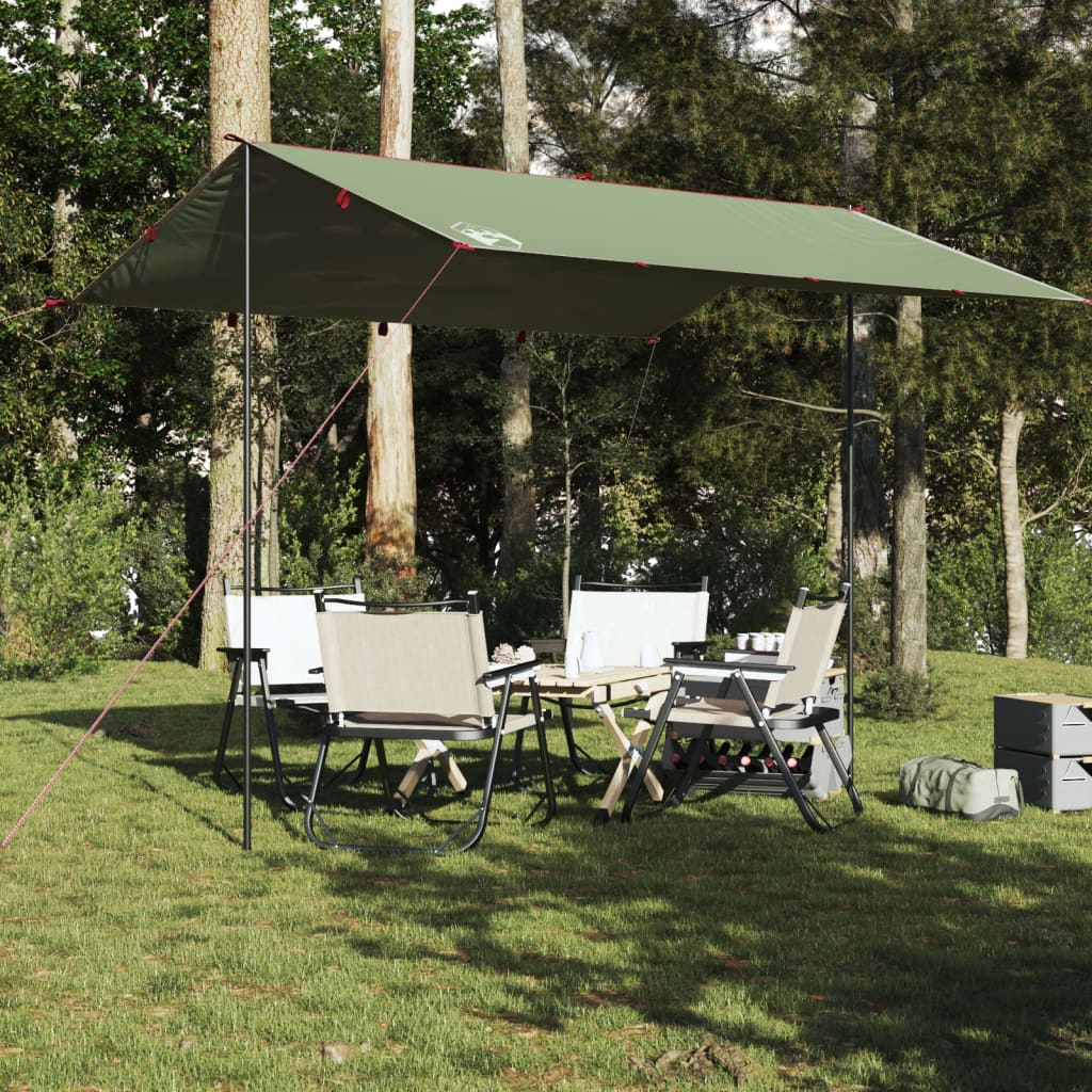 vidaXL Bâche de camping vert 360x294 cm imperméable