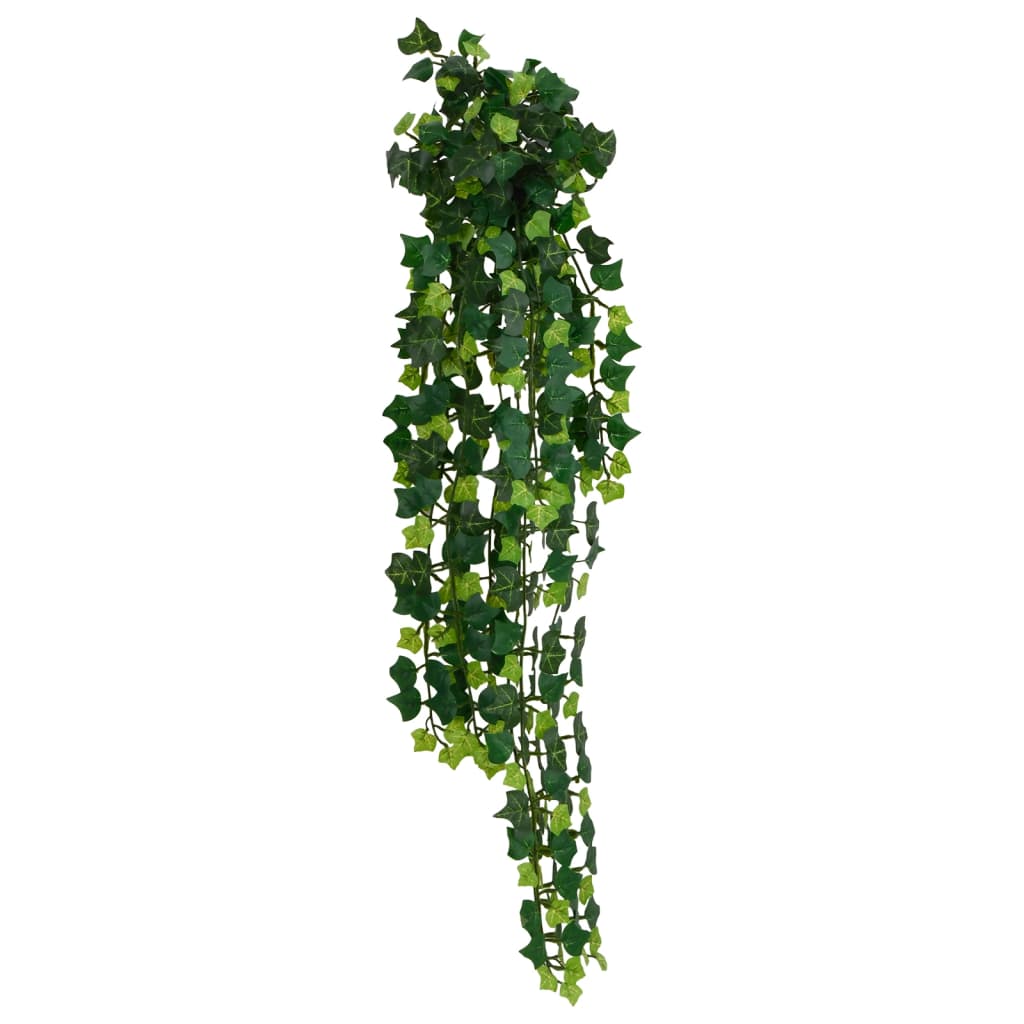 vidaXL Plantes artificielles suspendues 12 pcs 339 feuilles 90 cm vert
