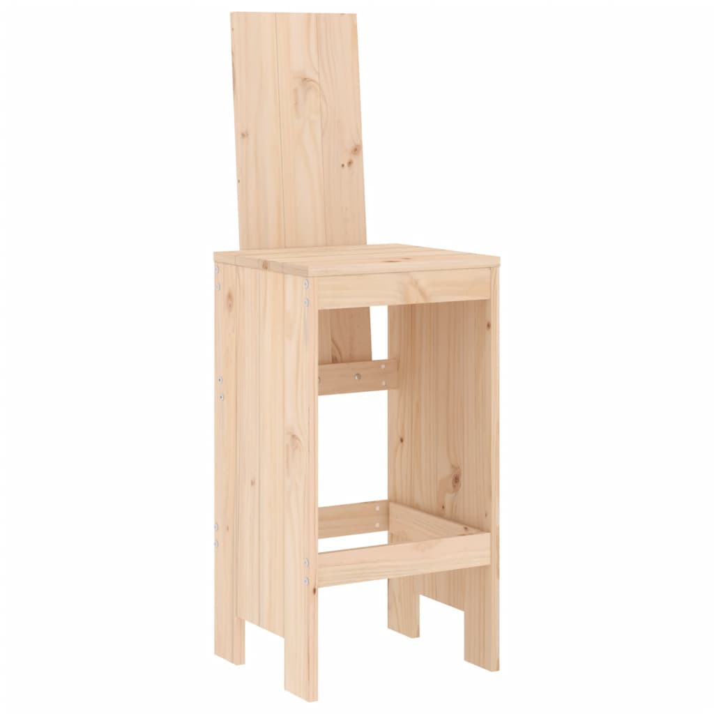 vidaXL Tabourets de bar lot de 2 40x42x120 cm bois massif de pin