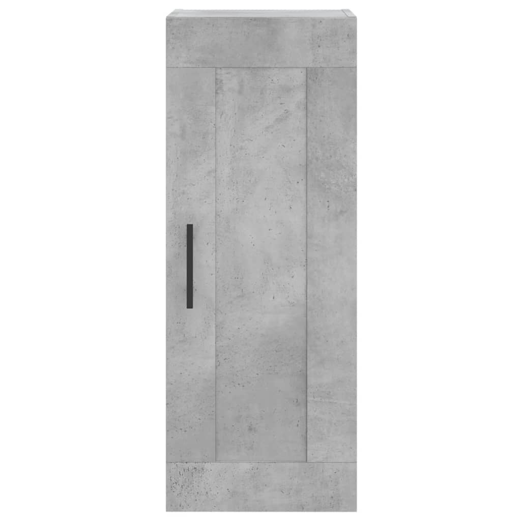 vidaXL Armoire murale gris béton 34,5x34x90 cm bois d'ingénierie