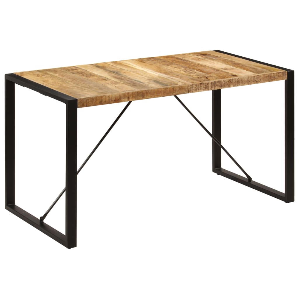 vidaXL Table de salle à manger 140x70x75 cm Bois de manguier massif