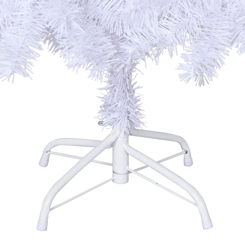 vidaXL Arbre de Noël artificiel avec branches épaisses blanc 150cm PVC