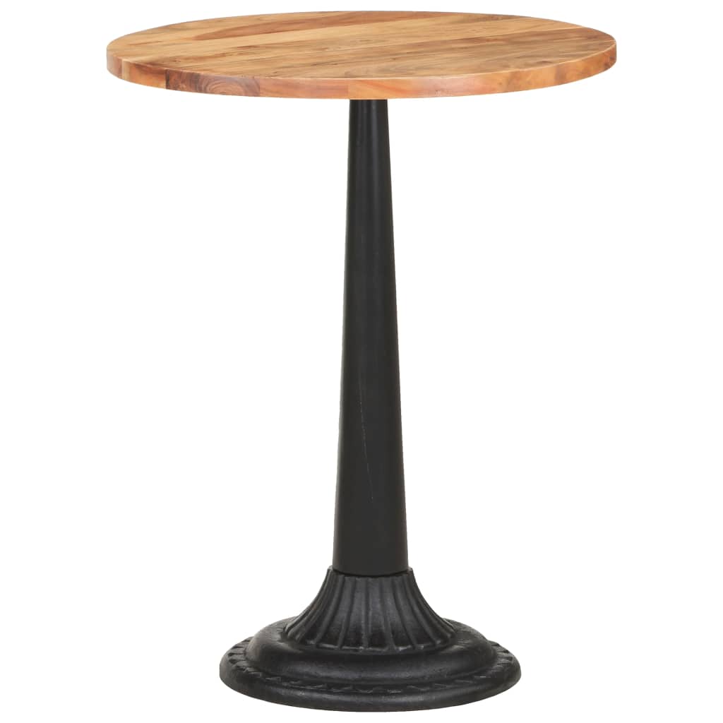 vidaXL Table de bistro Ø60x76 cm Bois d'acacia massif