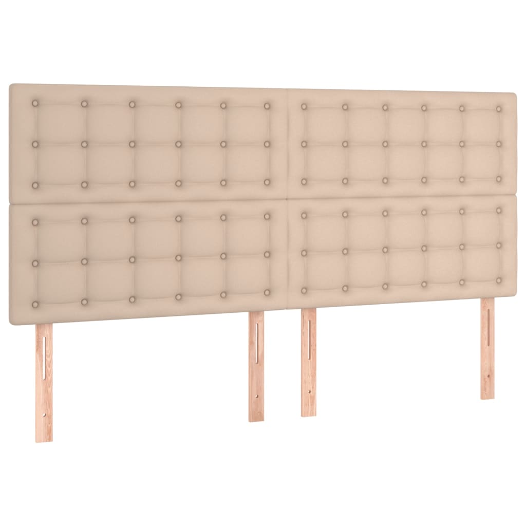 vidaXL Têtes de lit 4 pcs Cappuccino 80x5x78/88 cm Similicuir