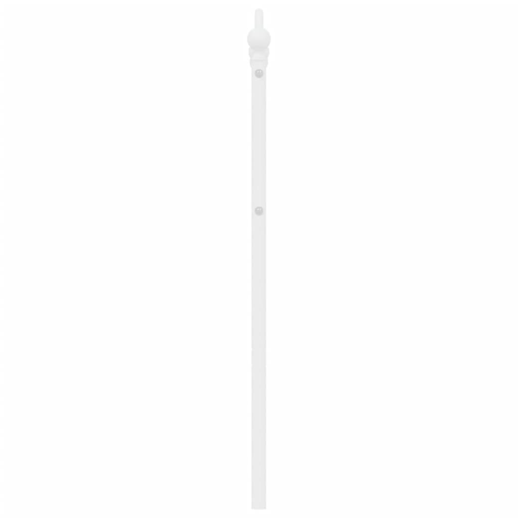 vidaXL Tête de lit métal blanc 150 cm