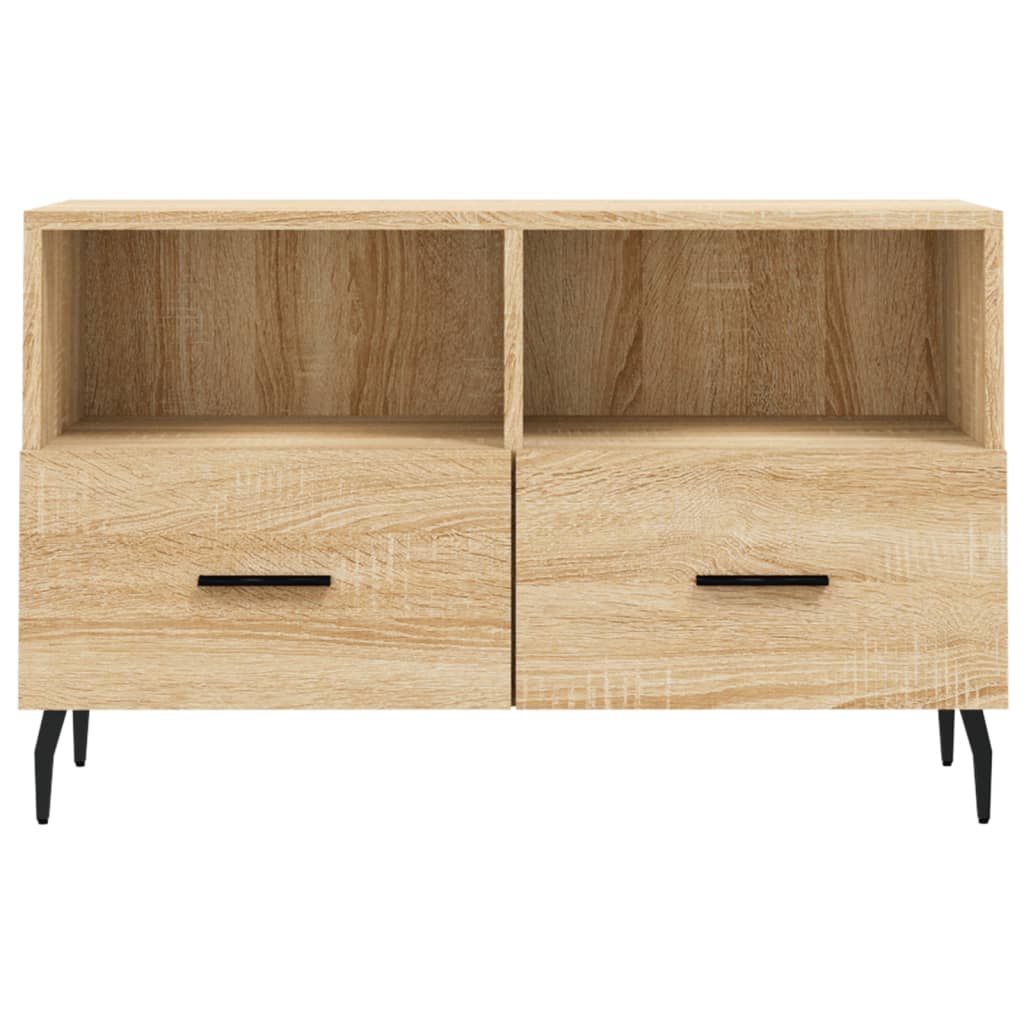 vidaXL Meuble TV Chêne sonoma 80x36x50 cm Bois d'ingénierie