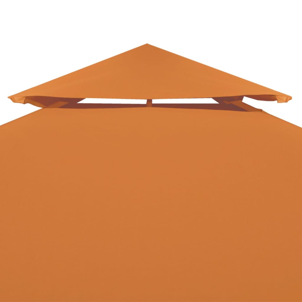 vidaXL Toile de remplacement de belvédère 310 g/m² Orange 3x4 m