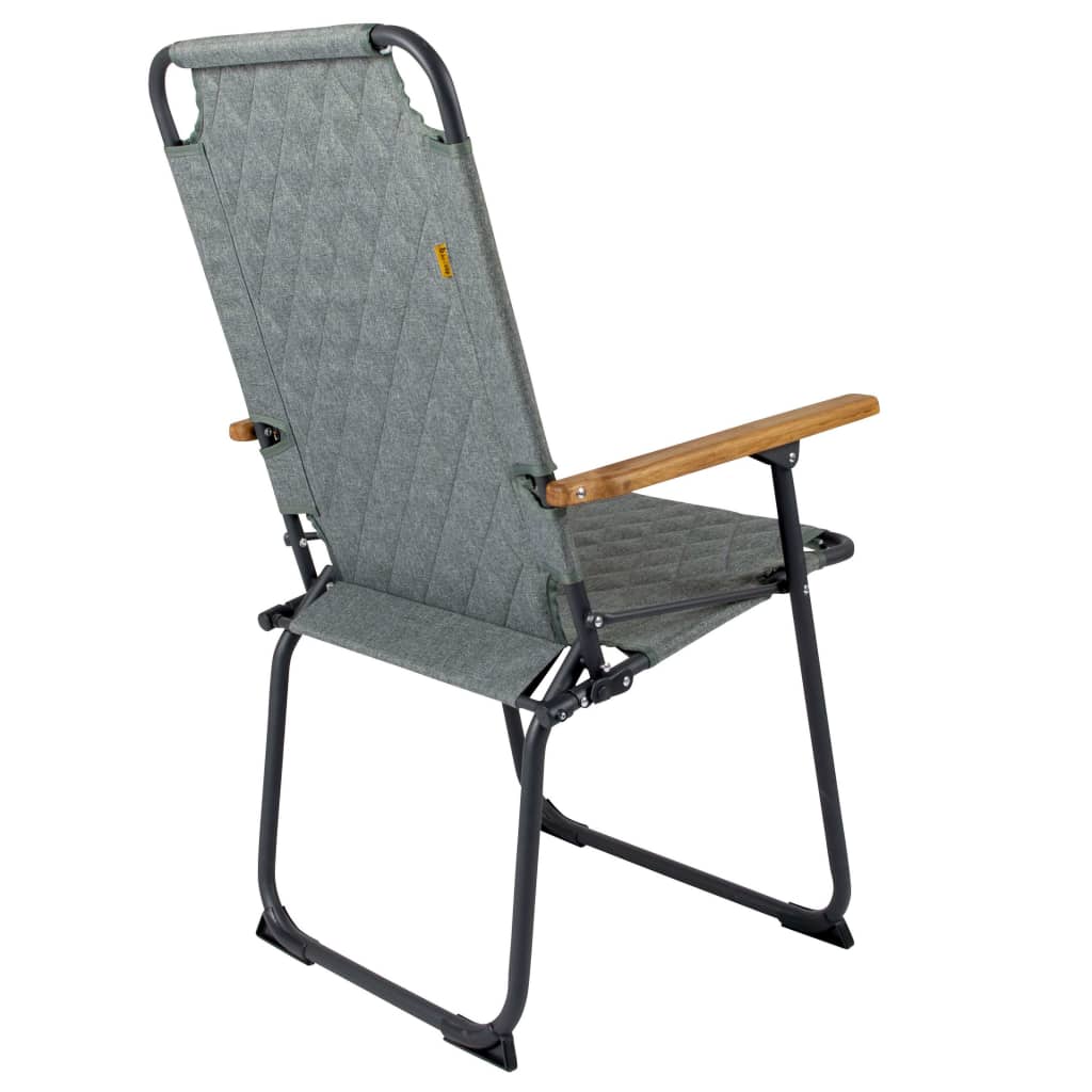 Bo-Camp Chaise de camping pliable Jefferson Vert gris