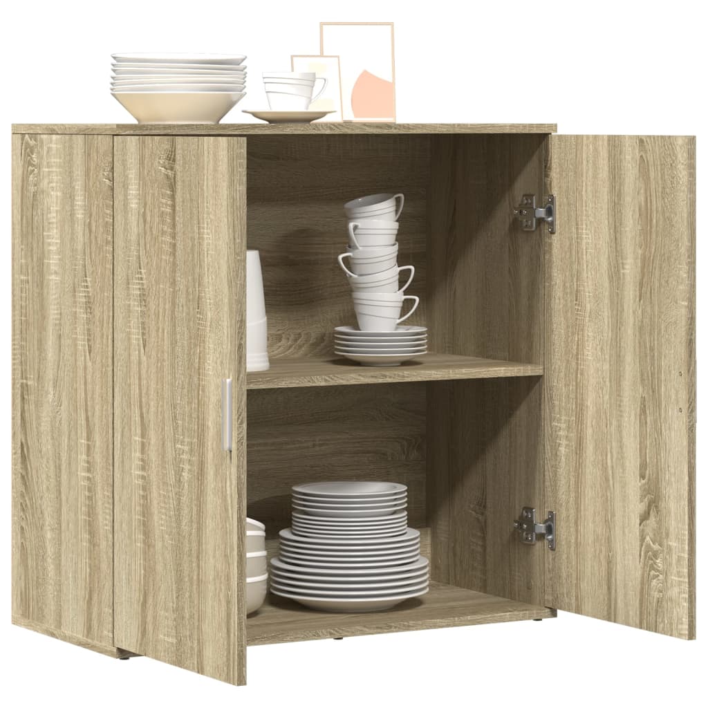 vidaXL Buffet chêne sonoma 79x38x80 cm bois d'ingénierie