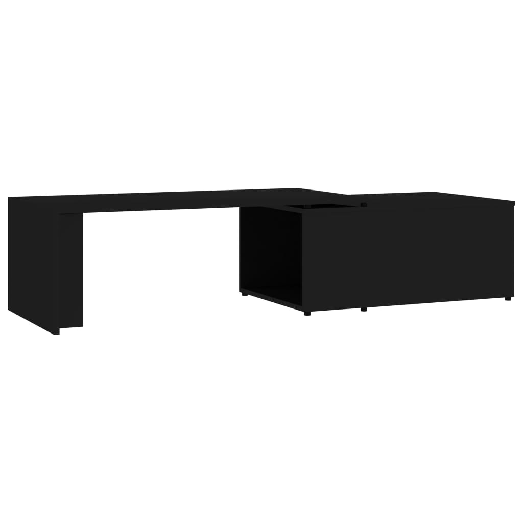 vidaXL Table basse Noir 150x50x35 cm Aggloméré