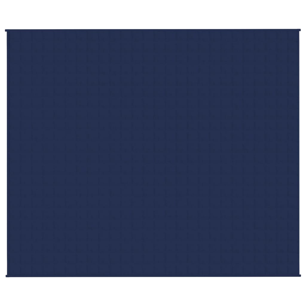 vidaXL Couverture lestée Bleu 220x260 cm 15 kg Tissu