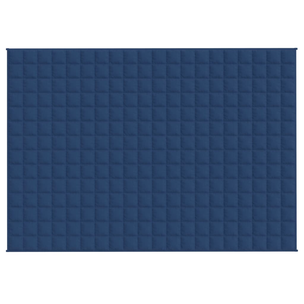 vidaXL Couverture lestée Bleu 138x200 cm 10 kg Tissu