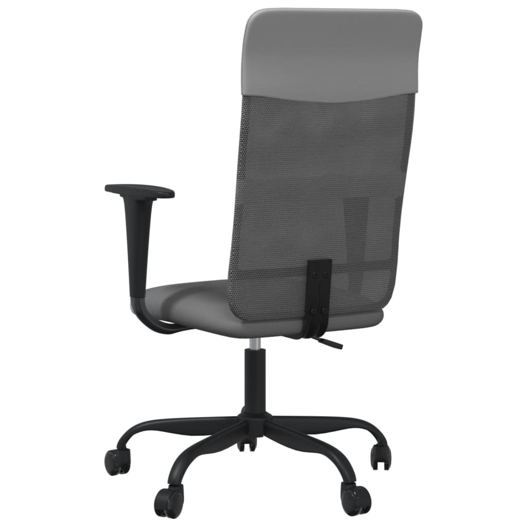 vidaXL Chaise de bureau réglable en hauteur gris