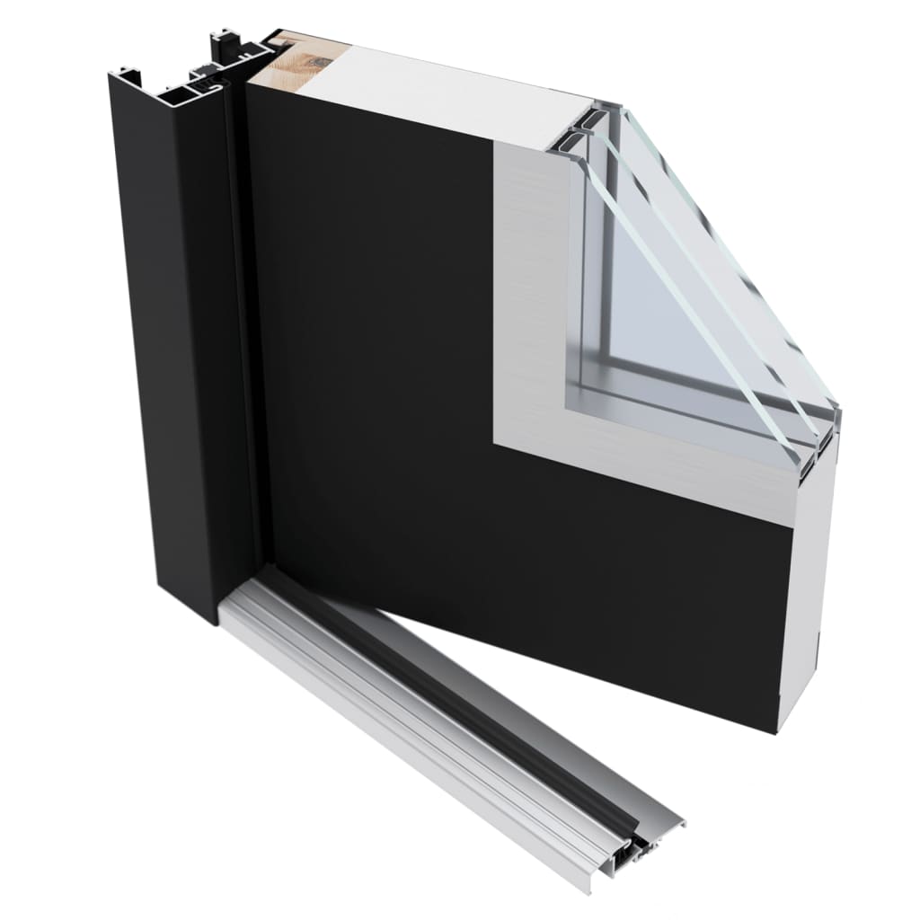 vidaXL Porte d'entrée blanc 100x200 cm aluminium