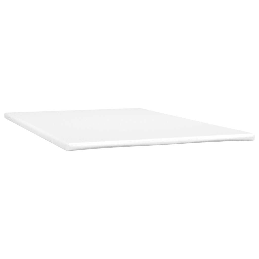 vidaXL Sommier à lattes de lit avec matelas Crème 120x200 cm Tissu
